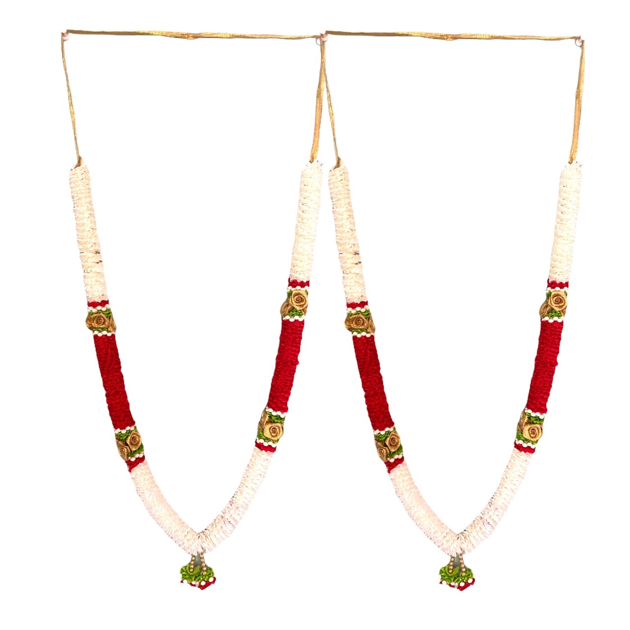 Pack of 2 Varmala for Wedding Artificial Mala for Bride and Groom Indian Milni Mala Wedding Garland Haar 22 Inch Muslim Punjabi Jaimala Nikkah